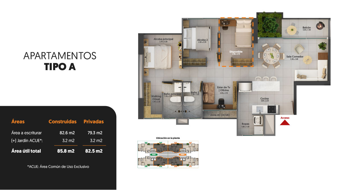 montserrat-apto-tipo-a Apartamentos en Floridablanca